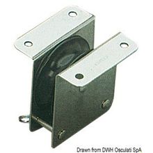 Osculati SS recess block 1pulley 55x12, 55.240.02