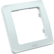 ХЕГЕЛЬ Мастер P401 рамка одноместная горизонтальная белая   HEGEL Master P401 рамка 1 постовая горизонтальная белая