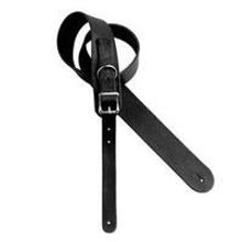 2 INCH CUSTOM ITALIAN LEATHER STRAP W BUCKLE (SHORT) BLACK DD3252SBK