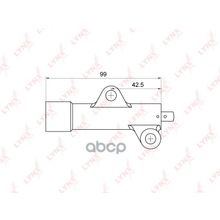 Натяжитель Ремня Грм Mmc 4g15 4g19 Colt (Z2_) 1.3 1.5 02-   Гидравлический LYNXauto арт. PT1045