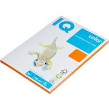 Бумага цветная для офисной техники IQ Color (A4, 80 г кв.м, OR43-оранжевый, 100 листов)