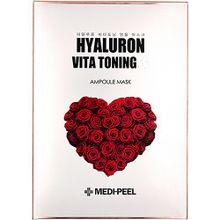 Medi-Peel Hyaluron Vita Toning Ampoule Mask Маска тканевая ампульная тонизирующая пептидная, 30 мл