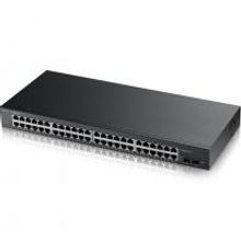 ZyXEL GS1900-48 интеллектуальный коммутатор, Gigabit Ethernet, 48 разъемов RJ-45, 2 SFP-слота