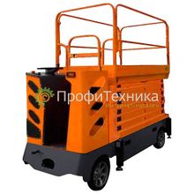 Подъемник ножничный GROST Tower Automotive 500-7 с кабиной, с выдвижной платформой, самоходный