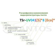 Tantos ✔ Видеорегистратор HD Tantos TSr-UV0418 Eco, 2Мп, на 4 камеры