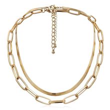 Многослойное колье под золото (арт. 81103-7)