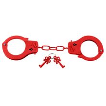 Металлические красные наручники Designer Metal Handcuffs Красный
