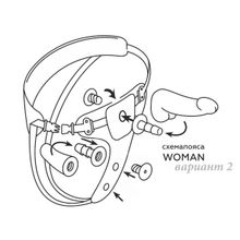 Реалистичный страпон Woman Midi с вагинальной пробкой - 19 см. (233790)