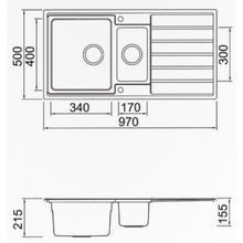 Мойка Seaman Eco Roma SMR-9750B, без отверстий