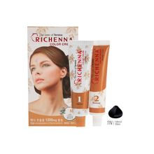 Richenna Крем-краска для волос с хной 1n natural black