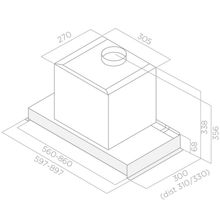 ELICA GLASS OUT IX A 60