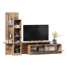 Алмаз. Любимый дом Кёльн Тумба под ТВ (Дуб Золотой Белый)