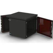 WALLBOX IP55 12-64 B Шкаф 19&#34; настенный, пылевлагозащищенный, чёрный, 12U  600*460, дверь цельнометалл.