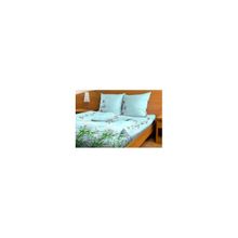 Комплект постельного белья с бамбуковыми волокнами. 1,5-спальный. Модель: Романтика. Цвет: светло-голубой