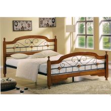 Кровать двуспальная деревянная 6130