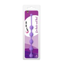 Фиолетовая анальная цепочка SEE YOU FIVE BEADS ANAL - 28,1 см.