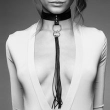 Bijoux Indiscrets Коричневый ошейник с кистями Tassel Choker (коричневый)