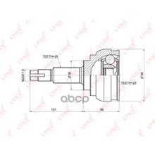 Шрус Наружный | Перед Прав Лев | Nissan Teana J31 3.5 03-08   Presage U31 2.5 +4wd 03-09 LYNXauto арт. CO3676