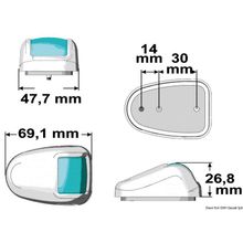 Osculati Orions white 112.5° red navigation light, 11.395.11