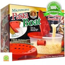 Контейнер для макарон в микроволновке Pasta N More