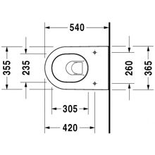 Duravit Унитаз подвесной Darling New 2545090000