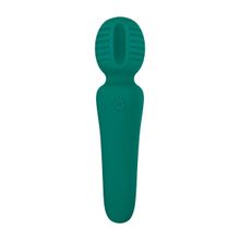 Adam & Eve Зеленый мини-wand Eve s Petite Private Pleasure Wand - 14,8 см. (зеленый)