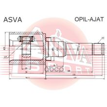 Шрус Внутренний | Лев | Opel  Astra J 2010-2015 1, 4t Atastra J 2010-2015 1, 6 At 23*35*3 ASVA арт. OPILAJAT