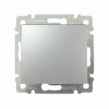 Выключатель 1-клавишный VALENA DIY, скрытый монтаж, алюминий |  код. 694336 |  Legrand