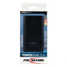 Внешний аккумулятор ANSMANN 1700-0066 Powerbank 5400mAh в комплекте с шнуром USB-microUSB BL1