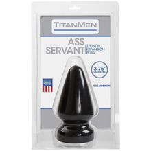 Doc Johnson Большая анальная пробка Titanmen Tools Butt Plug 3.75  Diameter Ass Servant - 19 см. (черный)