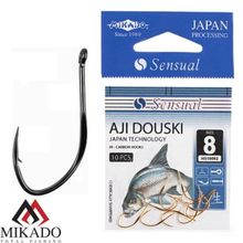 Крючки Mikado SENSUAL - AJI DOUSKI W RING № 10 BN (с ушком) ( 10 шт.)