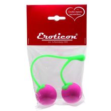 Eroticon Вагинальные шарики Sweet Cherry со смещенным центром тяжести (ярко-розовый)
