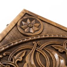 Нарды резные "Орнамент" с цельным рисунком