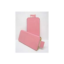 Чехол Classic кожа розовый iPhone 5 (Чехол-карман)