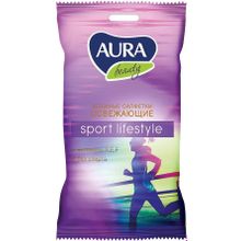 Aura Beauty Sport Lifestyle 15 салфеток в пачке