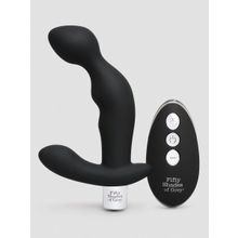 Fifty Shades of Grey Черный вибромассажер простаты Relentless Vibrations Remote Prostate Vibrator - 15,2 см. (черный)