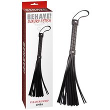 Черная многохвостая плеть Pleasure Whip - 46 см. (239813)