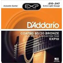 EXP10 COATED 80 20 Струны для акустической гитары Extra Light10-47 D`Addario