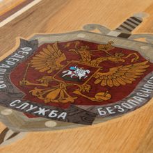 Нарды ручной работы "Герб ФСБ"