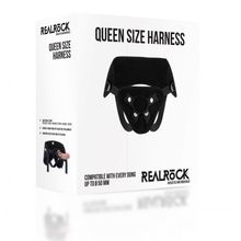 Shots Media BV Трусики большого размера для фиксации насадок кольцом Queen Size Harness (черный)