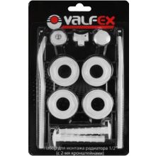 ВАЛФЕКС набор присоединительный 1 2 с 2-мя кронштейнами    VALFEX комплект для монтажа радиаторов 1 2 с 2-мя кронштейнами
