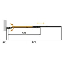 Душевая шторка на ванну CEZARES SLIDER-VF-11 SLIDER-VF-11-90 150-C-Cr