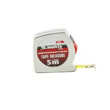 Рулетка Chrom, 5 м x 13 мм, хромированный корпус MATRIX