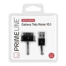 Кабель Prime Line, USB - 30 pin для Samsung Galaxy Tab Note 10.1, 1.2 м, черный