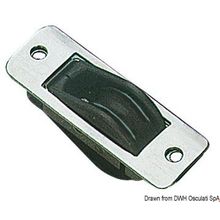 Osculati SS recess block 1pulley 28x4, 55.241.06