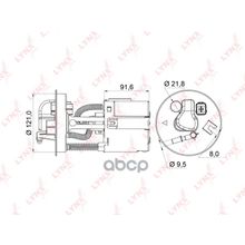 Фильтр Топливный LYNXauto арт. LF966M