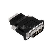 Переходник HDMI-19M (F)   DVI-D (M) с позол. конт.