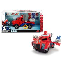 DICKIE Трансформеры, Боевой трейлер Optimus Prime со светом и звуком, 23см 3116003