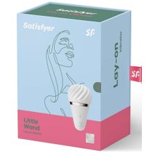 Белый вибромассажер Satisfyer Little Wand (160924)