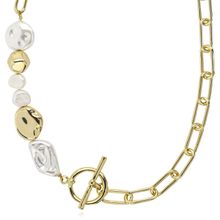 Колье-цепь с барочным жемчугом (арт. 83427-2)